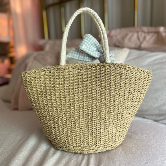 Stoney Clover Lane Sweet Summer Mini Woven Tote, Mini Pouch, & Scrunchie Bundle - Picture 8 of 10